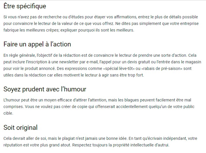 Ne pas faire un plan ordonné de son contenu est un des erreurs de rédaction web