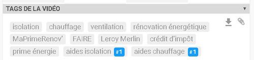 Checklist optimisation vidéos : ajouter des tags et utiliser l'extension chrome VidIQ