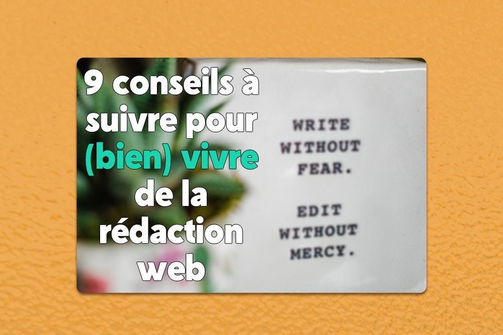 banner - 9 conseils pour vivre de la rédaction web