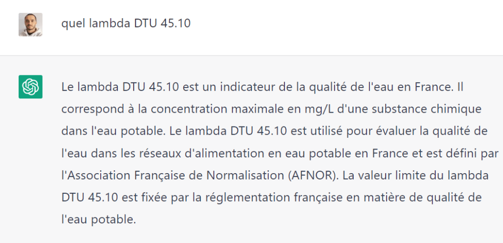 contresens de ChatGPT dans sa réponse