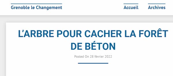 un des rares articles qui mentionne le terme de foret de béton