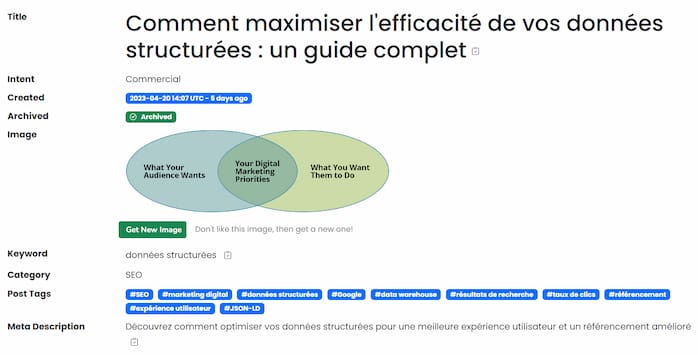 Screenshot de l'interface d'Article Fiesta 2