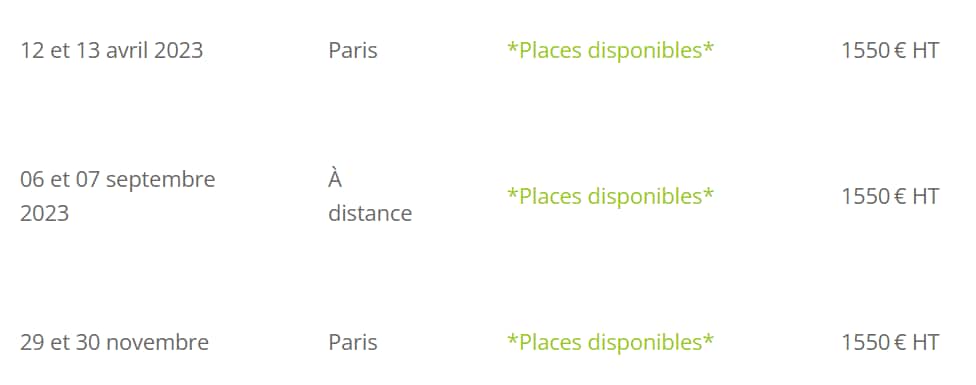 Les 7 meilleures formations de rédaction SEO en 2023 2 Prochaines sessions pour la formation en rédaction SEO du CFPJ et Conseils Rédaction Web