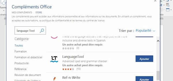 Comment installer Language Tool dans Word ?