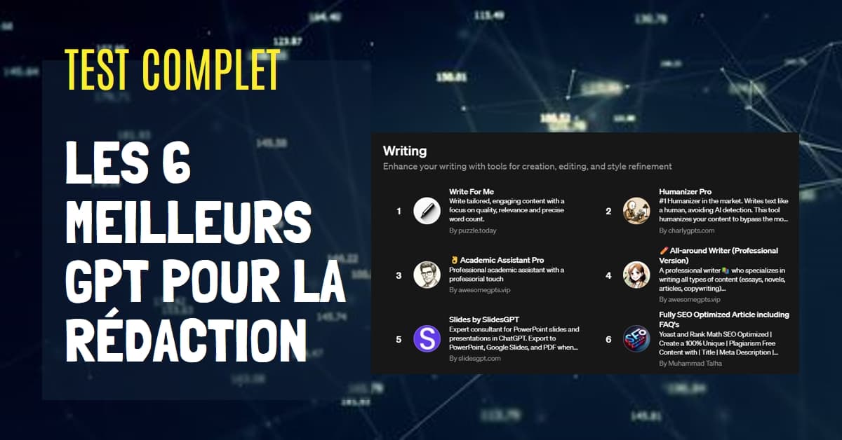 Chatbots ChatGPT pour la rédaction : test du top 6