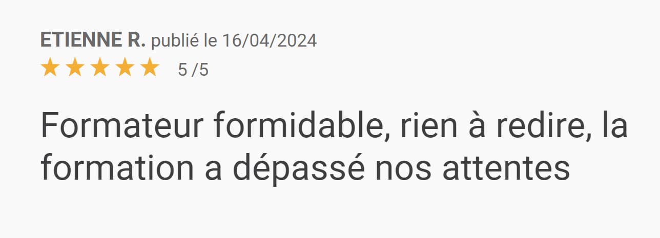 Avis d'apprenant : formation Améliorer le SEO de ses articles par Arnaud ANSELMET