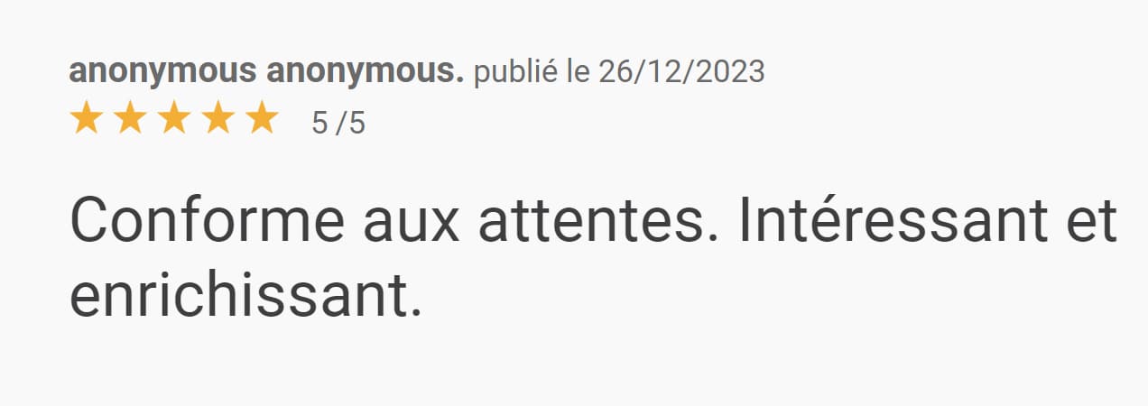 Avis d'apprenant : formation Améliorer le SEO de ses articles par Arnaud ANSELMET