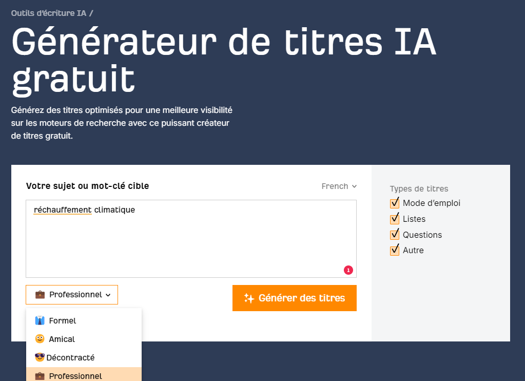 Outil d'Ahrefs pour générer des idées d'article facilement