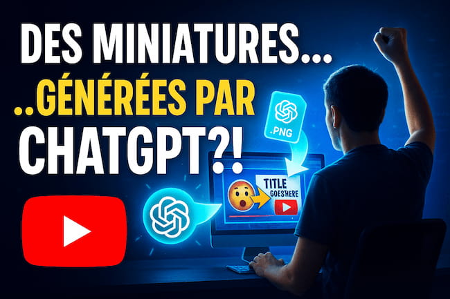 Images dans ChatGPT : 9 idées de visuels à tester pour les pros 10 Exemple n°2 de création d'images dans ChatGPT : créer une miniature de vidéo Youtube