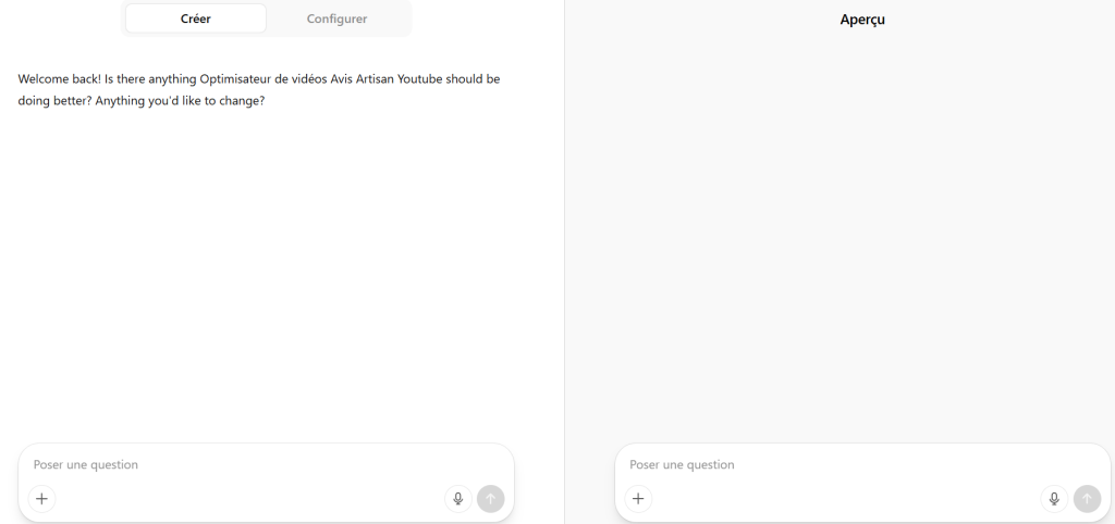 Custom GPT : voici ce qu'il faut absolument savoir pour créer le vôtre 4 interface du GPT Builder (custom GPT dans ChatGPT)