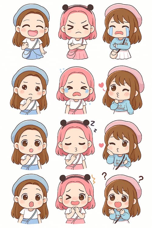 10 prompts ChatGPT pour générer des images virales 2 prompt chatgpt pour une image de type Chibi stickers