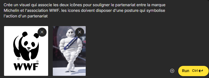 Prompt pour fusionner deux images en un visuel créatif avec Nano Banana (Gemini 2.5 Flash Image)