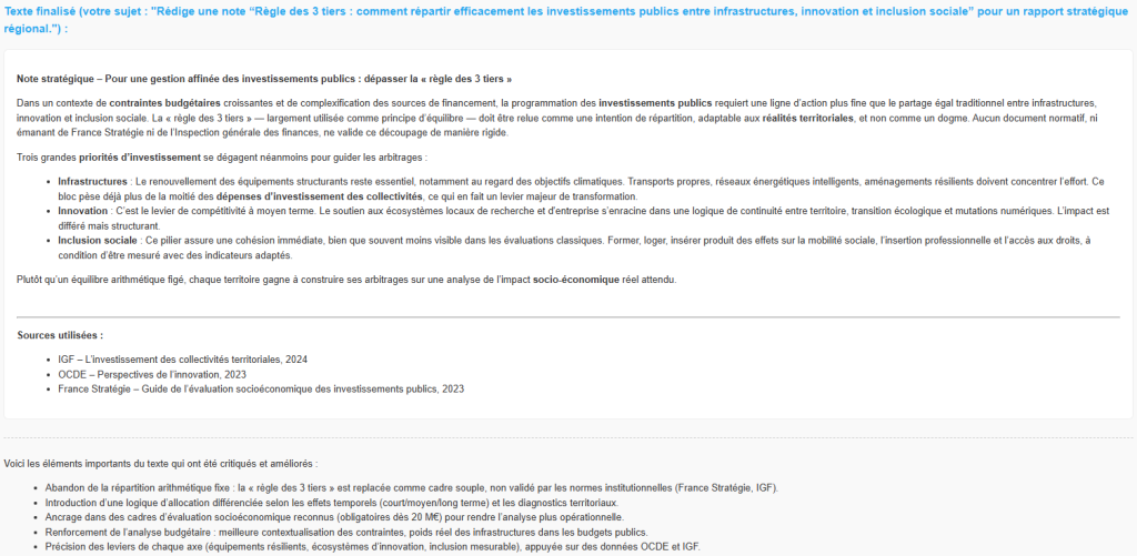 Alcedo USE CASE 12 resultat
