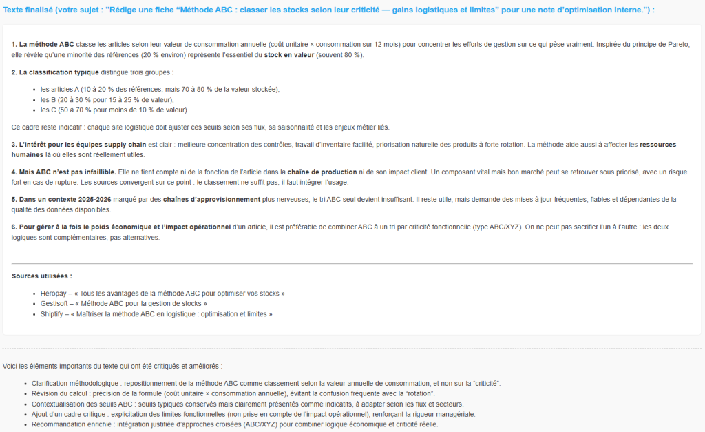 Alcedo USE CASE 14 resultat
