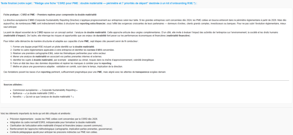 Texte produit par Alcedo - rédaction d'une fiche d'onboarding