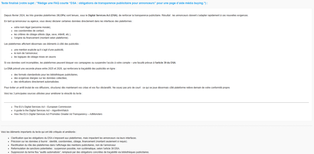 Texte produit par Alcedo - rédaction d'une FAQ