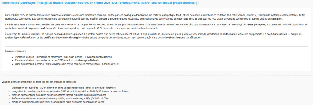 Alcedo USE CASE 8 resultat