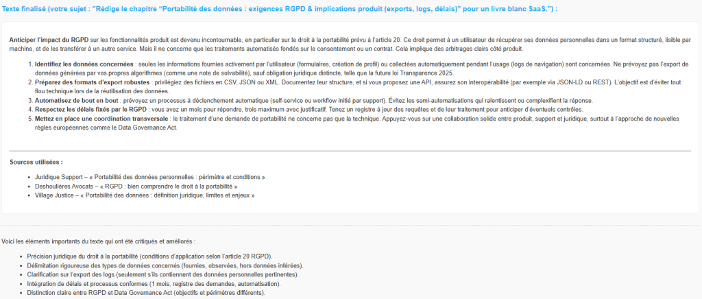 Alcedo USE CASE 9 resultat