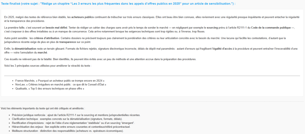 Alcedo USE CASE 16 resultat