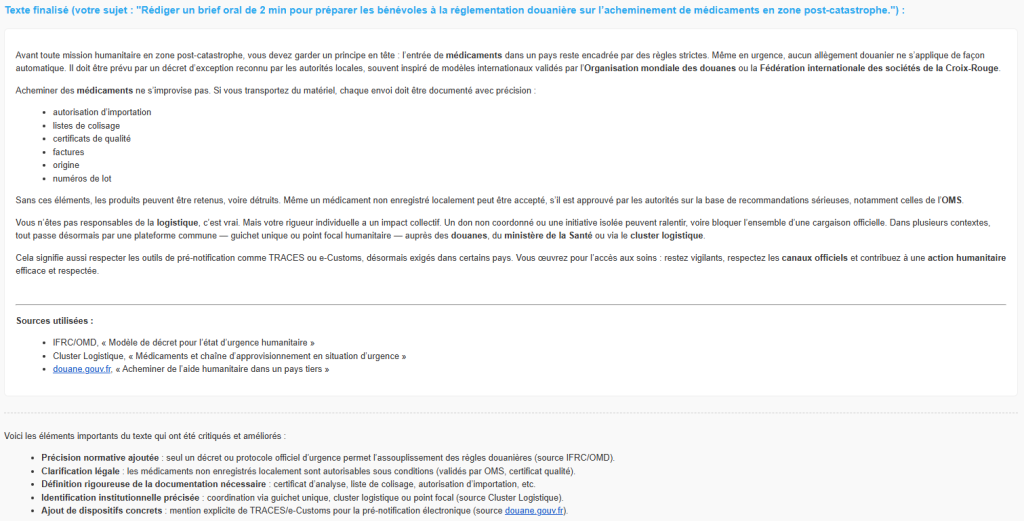 Alcedo USE CASE 21 resultat