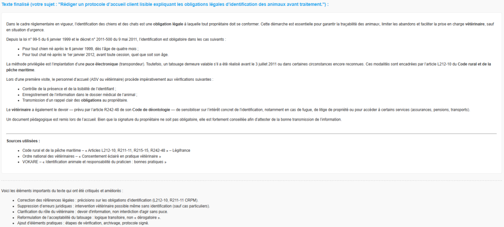 Alcedo USE CASE 25 resultat