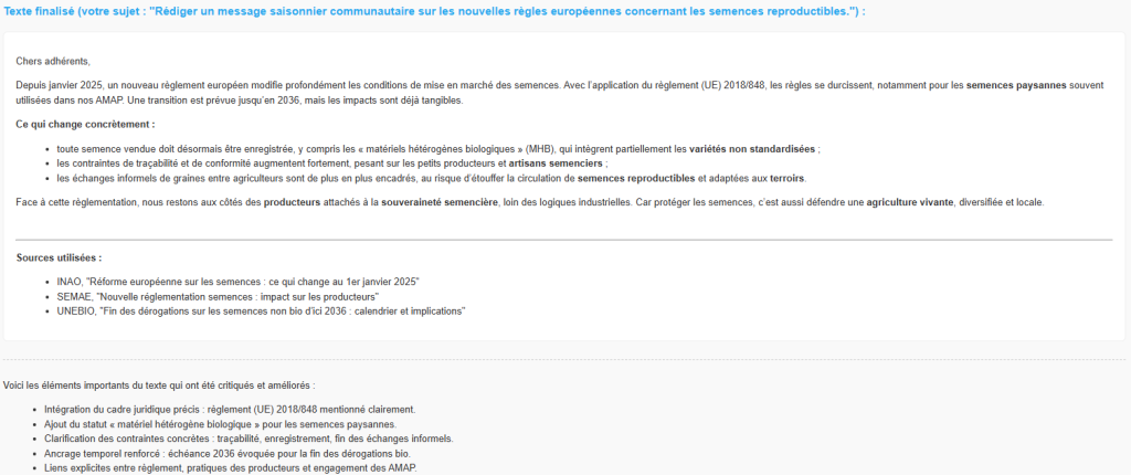 Alcedo USE CASE 27 resultat