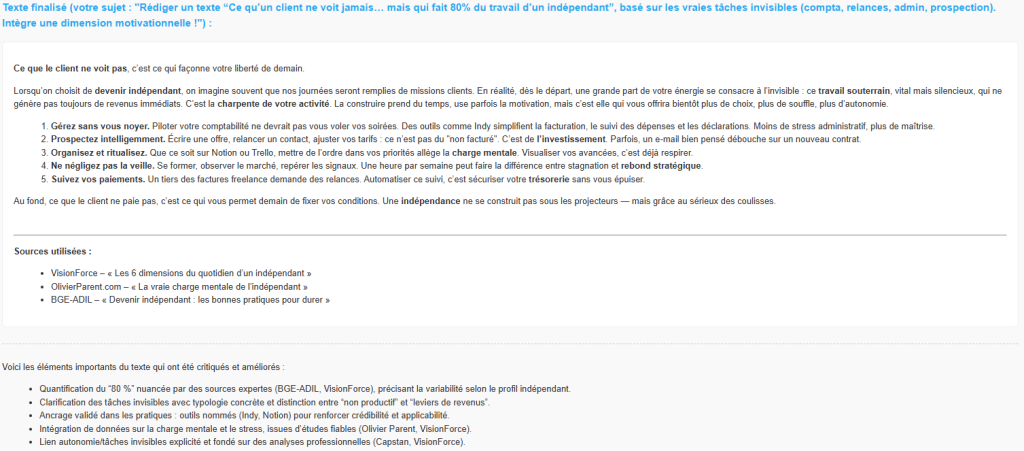 Alcedo USE CASE 30 resultat