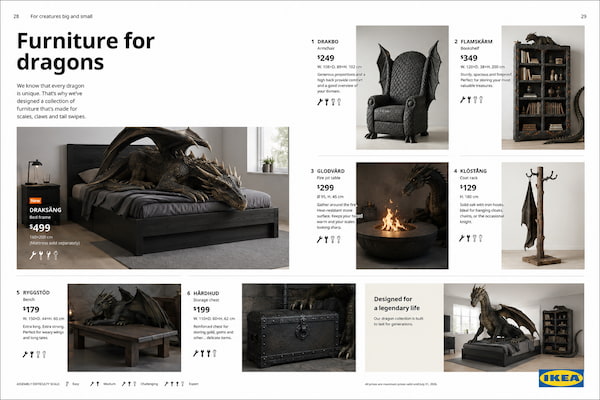 32 tendances & idées de visuels à créer avec ChatGPT Images 2.0 15 La puissance de ChatGPT Images 2.0 permet de créer des objets éditoriaux complets, tels que le catalogue IKEA d'un univers fictif