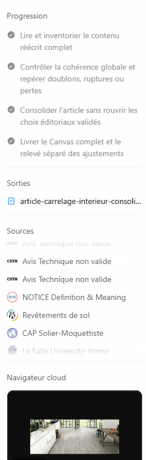 Skills ChatGPT : comment transformer votre savoir-faire en compétence réutilisable 6 Panneau de contrôle ChatGPT Work